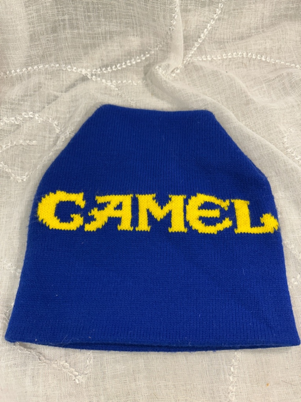 Camel vintage knitted hat